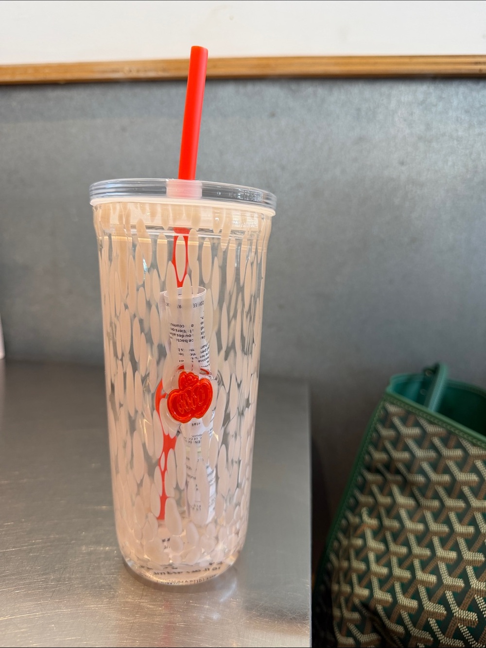 NWT Starbucks fall 2026 pumpkin glass cold cup Tumbler with Straw - Picture 4 of 6